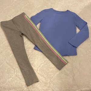 Crewcuts Outfit with~sparkle striped leggings